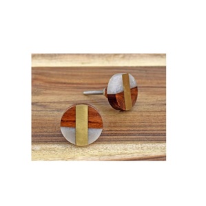 100% Handmade Drawer Knob <b>Large</b> Size Custom Manufacturer Furniture Handle Knob Wood Resin Knob Wholesale Supply - Product Image 6