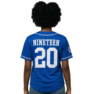 Maillot de baseball bleu roi Zeta Phi Beta, broderie de lettres grecques ZPB, chemise de sport universitaire boutonnée pour femme, qualité supérieure - Product Image 4