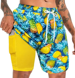 Shorts de Playa Personalizados para Hombre, Shorts Deportivos Casuales de Verano, Color Caramelo, Shorts de Baño para Hombre OEM ODM de Alta Calidad con Logotipo Personalizado - Product Image 6