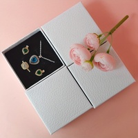 Boîte d'emballage de luxe en similicuir pour bijoux, personnalisable, pour bagues, bracelets, colliers et boucles d'oreilles, vente en gros 2026