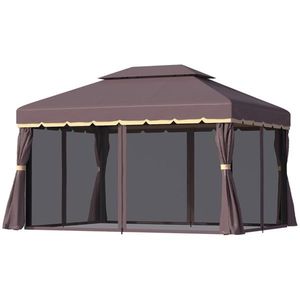 Gazebo e Pergola Elegante 3x4m per Patio e Intrattenimento all'Aperto - Product Image 6
