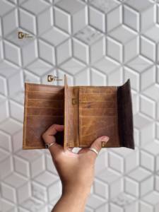 Gran oferta, billetera Unisex de cuero Real, billetera elegante con múltiples bolsillos, bolso de cuero genuino, forro, soporte para efectivo - Product Image 6