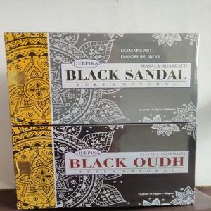 Bâtons d'encens aromatiques premium à la vanille Deepika, roulés à la main, 15 grammes, paquet, exportateur en gros d'Inde - Product Image 1