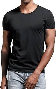 T-shirt à manches courtes coupe ajustée, conçu pour les hommes recherchant un style épuré au quotidien, col rond - Product Image 3