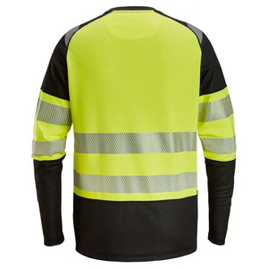 Custom Made High Vis Safety Reflective Construction T-Shirts Outwork High-Visibility Reflector Worker T-Shirts - Product Image 2