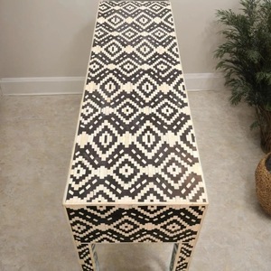 ILAHI's Bone Inlay <b>Drawer</b> Modern Design Agate Detailing <b>Storage</b> Portable Home Furniture - Product Image 2