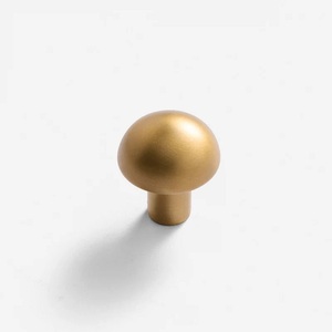 Modern Brass Cabinet Knob Flower Design Durable Pull Handle <b>Kitchen</b> Use Drawer Door High Quality Metal Eco-Friendly Antirust - Product Image 2
