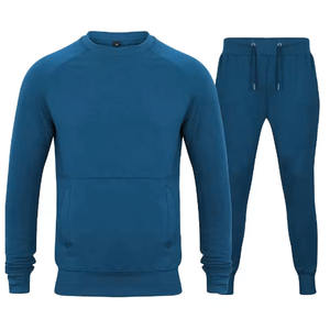 Survêtement pour homme, uni, respirant, 100% polyester, manches longues, col rond, cordon de serrage, taille élastique, impression de logo personnalisée - Product Image 5