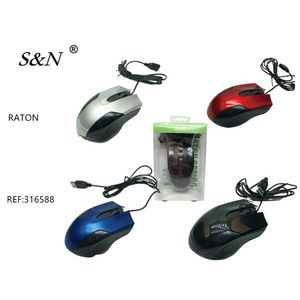 <b>S</b>&N <b>Mouse</b> Wired Optical 3 Buttons USB Computer Peripheral - Product Image 1