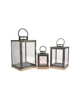 Lanterne à bougie en métal doré, artisanale, de luxe, avec bougie votive en verre - Product Image 6