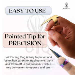 Hair Parting Sectioning Rings Stainless Steel Best Quality Durable Lightweight Customized Comfortable Grip Reusable Hair Tools - Product Image 2