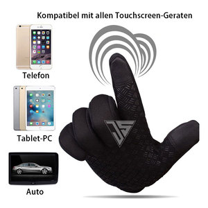 Guantes Cómodos para Verano y Otoño, Guantes de Ciclismo de Poliéster Impermeable con Tela de Neopreno y Estampado de Silicona - Product Image 4