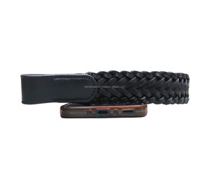 Diadema de Cuero Negro para Caballo con Cristales de Imitación, Accesorio Ecuestre para Brida - Product Image 1