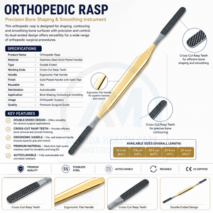 Raspador Óseo Ortopédico de Acero Inoxidable de Primera Calidad, Marca Al Mida Healthcare, el Más Vendido, Fuente de Alimentación Manual, Grado A+, Certificado CE - Product Image 6