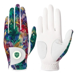 Vente directe d'usine, logo personnalisé, gants de golf en cuir Cabretta souple, produit tendance, gants de golf en cuir véritable - Product Image 1