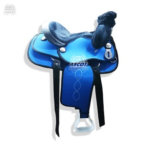 Silla de montar para caballo de equitación, asiento de cuero sintético y gamuza, herrajes de primera calidad, venta al por mayor - Product Image 6