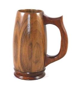 Mug à boire en bois naturel de haute qualité, logo personnalisé acceptable, meilleur design, produit artisanal, mug à boire naturel, vente chaude - Product Image 3