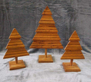 Customizable <b>Wooden</b> Pine <b>Christmas</b> <b>Tree</b> Standing Base for Home Decor in Various Sizes and Colors - Product Image 5