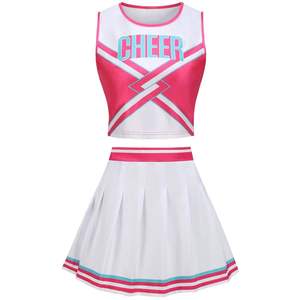Tenue d'entraînement : Nouvelle Collection – Uniforme de Cheerleading en Gros, Contraste de Couleurs, Personnalisable pour Filles - Product Image 3