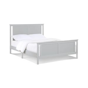 Lit double à panneaux réversibles Connelly gris/gris Rockport, literie rembourrée haut de gamme - Product Image 4