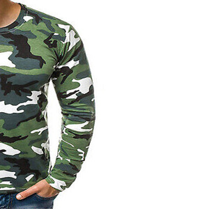 Camiseta Deportiva de Manga Larga para Hombre, Corte Regular, Tejido de Poliéster Sólido, Cuello Redondo, Impresión Digital, Transpirable, Secado Rápido, Ecológica - Product Image 4