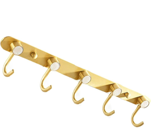 Brass <b>Hook</b> Hanger 6 <b>Hooks</b> For Your Bathroom Bedroom <b>Towel</b> Cap Clothes Hanging <b>Hook</b> At Your Budget - Product Image 6