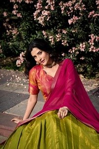 Lehenga Choli traditionnel indien de créateur, avec broderies Zari, tenue de mariage pour femme, robe de soirée longue, coupe classique - Product Image 6