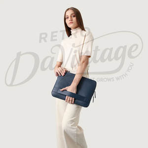 ซองใส่แล็ปท็อปหนังแท้พรีเมียม งานแฮนด์เมด ปกป้องอย่างดี สำหรับโน้ตบุ๊กขนาด 13-14 นิ้ว - Product Image 5