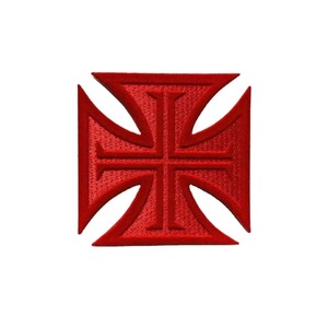 Patch brodé circulaire avec motif abstrait, badge en tissu thermocollant pour cadeaux - Product Image 6