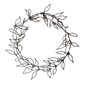 Ornement de Noël en fer forgé fait à la main, finition noire, design moderne de haute qualité pour la décoration de l'arbre de Noël, décoration de vacances à suspendre - Product Image 1