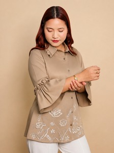 Camisa BRISA Giza de Algodón Premium y Elegante para Mujer, Suave, Cómoda y con Estilo para Uso Diario - Product Image 3