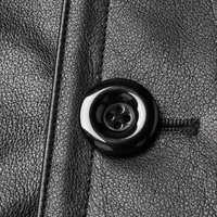 Manteau long en cuir véritable pour homme de haute qualité, au toucher doux, respirant, vêtement d'extérieur tendance pour l'hiver