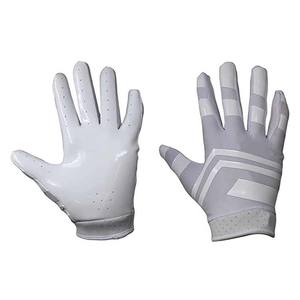 Gants de football conçus pour l'entraînement et les matchs, avec doigts rembourrés, dos respirant et fermeture au poignet, en vente. - Product Image 1