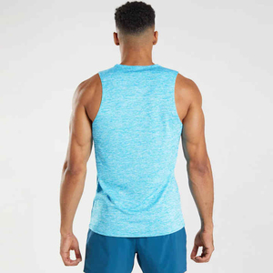 Custom Men Plus Size Knitted Washed Lightweight High Street Style Casual Sports Team Gym Bodybuilding Slim Fitness Tank Tops - Product Image 4