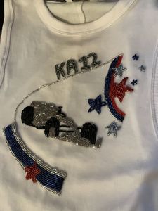 Ladies White Ribbed Cotton Tank <b>Top</b> Colorful Rhinestone Beaded Neckline Sleeveless Vest Women Casual Summer Party Bulk Supplier - Product Image 2