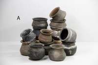 Pot Tanah Liat Antik Beraneka Ragam, Pot Tanaman Vintage, Wadah Terakota Rustic, Buatan Tangan, Dekorasi Rumah Tradisional, Aksen Dekoratif