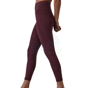Leggings pour femmes de couleur marron de haute qualité, nouveau design, séchage rapide, respirants, légers, en vente - Product Image 6
