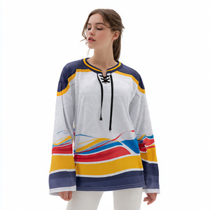 Camiseta de Hockey Sublimada de Manga Larga para Mujer, Personalizada 2026, para Entrenamiento, Unisex - Product Image 1