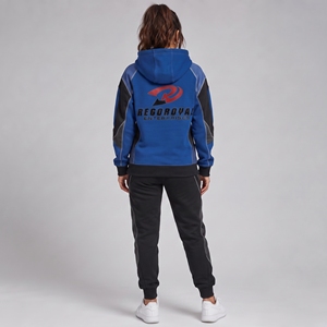 Sudadera con capucha estampada para mujer, con gráficos en relieve modernos, ligera, cálida, de silueta relajada, con bolsillo canguro y suave. - Product Image 5