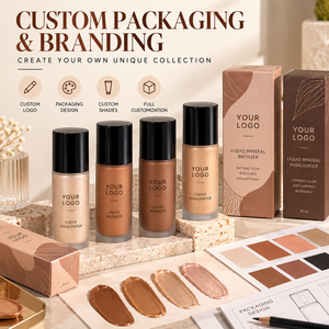 Bronceador e Iluminador Líquido Mineral Vegano, Fabricante de Cosméticos de Maquillaje Personalizado con Etiqueta Privada OEM ODM, Suministro al por Mayor - Product Image 3