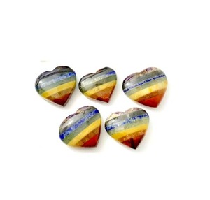 Joyería de Meditación con Gema de Corazón Abultado y 7 Chakras, para Sanación Holística y Feng Shui, Activación del Amor Incondicional - Product Image 6