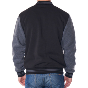 <b>Men's</b> Top Selling Formal Baseball Varsity <b>Jacket</b> for <b>Men</b> Stand Custom Embroidery Logo Winter <b>Leather</b> Sleeves - Product Image 6