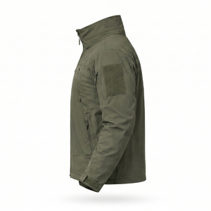 เสื้อแจ็คเก็ตผู้ชายแบบลำลอง คอตั้ง ผ้า softshell ซิปเต็มตัว อุ่นสบายสำหรับฤดูใบไม้ร่วง กันน้ำ ใส่ได้สองด้าน กันลม เหมาะสำหรับกิจกรรมกลางแจ้ง รับผลิตแบบ OEM - Product Image 3