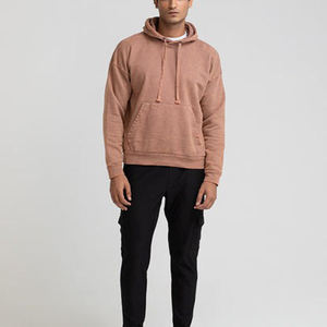 เสื้อฮู้ดผู้ชาย สีพื้น ผ้าฝ้าย 100% ทรงปกติ สวมใส่สบายๆ สำหรับฤดูใบไม้ร่วง - Product Image 1