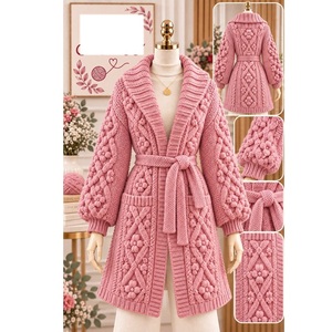 Pulls 100% acrylique ou coton, calibre 12, pour femmes, très tendance, style décontracté, pour la saison hivernale, fournisseur du Bangladesh. - Product Image 2