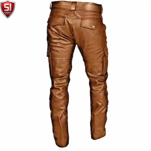 กางเกงคาร์โก้ SUMROOS INDUSTRY PU เอวกลาง ความยาวเต็มตัว สวมใส่สบาย เป็นมิตรกับสิ่งแวดล้อม กันลมในฤดูหนาว สีพื้น สำหรับผู้ชายและผู้หญิง ทรงปกติ - Product Image 3