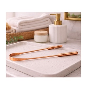 Pure Copper Oral Care Scraper Crafted for Gentle Tongue Cleaning Fresh Breath Balance and Consistent Daily Hygiene Routine - Product Image 1