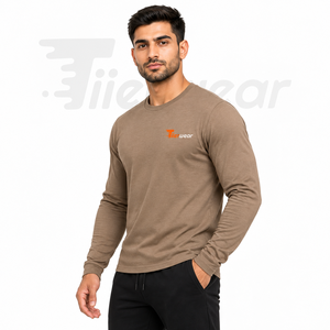 Casual <b>Mens</b> Regular <b>Fit</b> Long Sleeve <b>T</b> <b>Shirts</b> Smooth Cotton Jersey O-Neck Quick <b>Dry</b> Breathable Eco-Friendly Office <b>T</b> <b>shirts</b> - Product Image 2