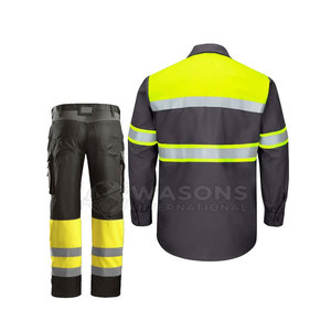 Ensemble de vêtements de travail en polyester respirant, tissu robuste, coupe confortable, conçu pour les longues heures de travail professionnel. - Product Image 6
