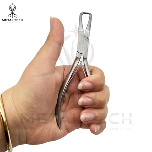 Pince de retrait d'extensions capillaires en acier inoxydable, à pointe incurvée vers l'intérieur, ouvre-anneaux micro-liens, outil de démolition de liens en kératine pour salon - Product Image 4